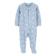 Pyjama dors-bien zippé floral bébé fille - Coton