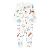 Pyjama dors-bien zippé dinosaure bébé garçon - Coton
