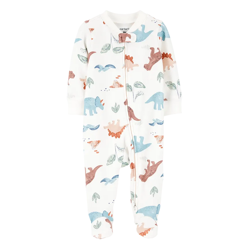 Carter's Baby Boy Zip-Up Cotton Sleep & Play - Dinosaur