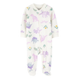 Pyjama dors-bien zippé floral bébé fille - Coton