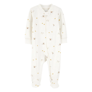 Pyjama dors-bien zippé oiseaux bébé - Coton