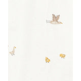 Pyjama dors-bien zippé oiseaux bébé - Coton