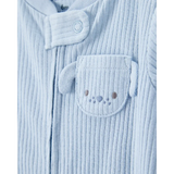 Pyjama dors-bien zippé côtelé chien bébé garçon