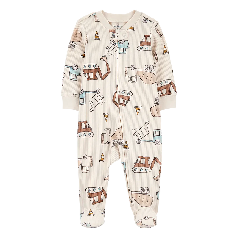 Grenouillère Zippé Côtelé Bébé Garçon Carter's - Chantier