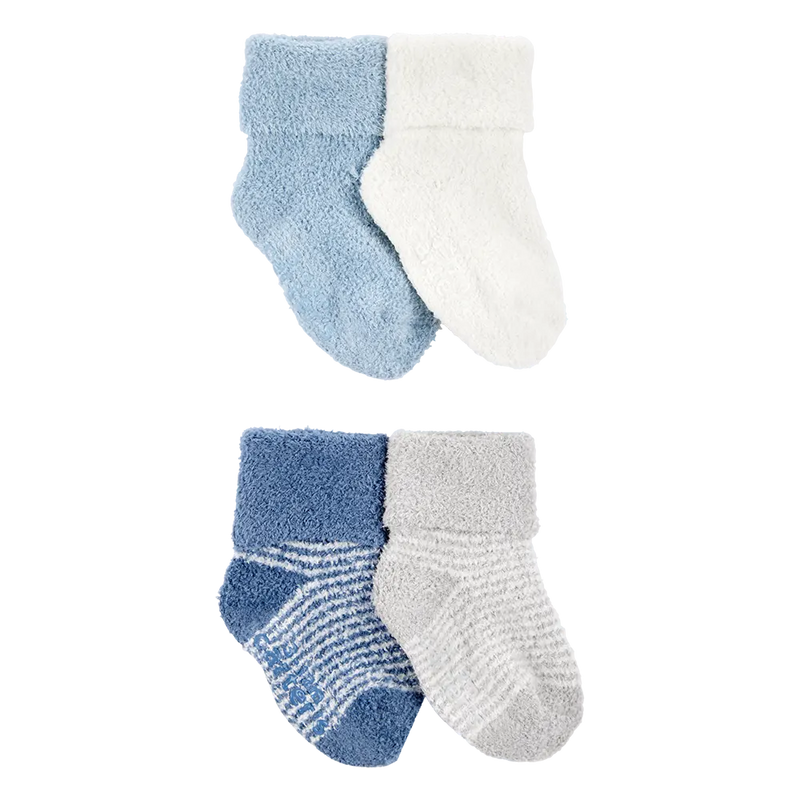 Carter's Baby Boy 4-Pack Chenille Booties