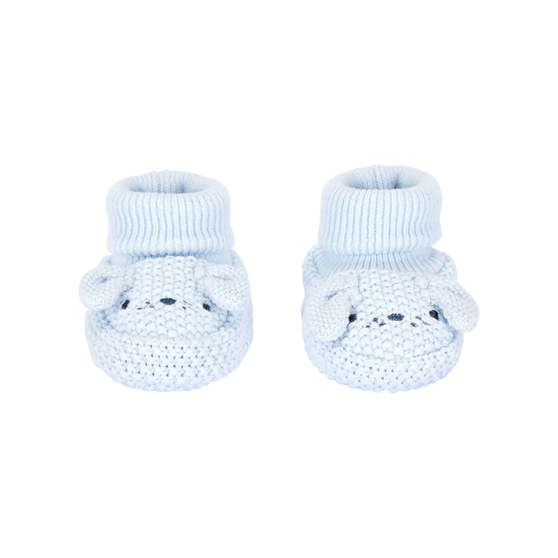 Chaussons en Crochet Bébé Garçon Carter's - Chiot Bleu