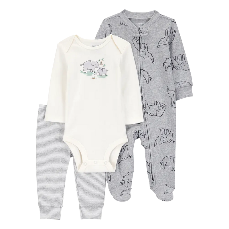 Ensemble 3 Pièces Bébé Garçon Carter's - Éléphant