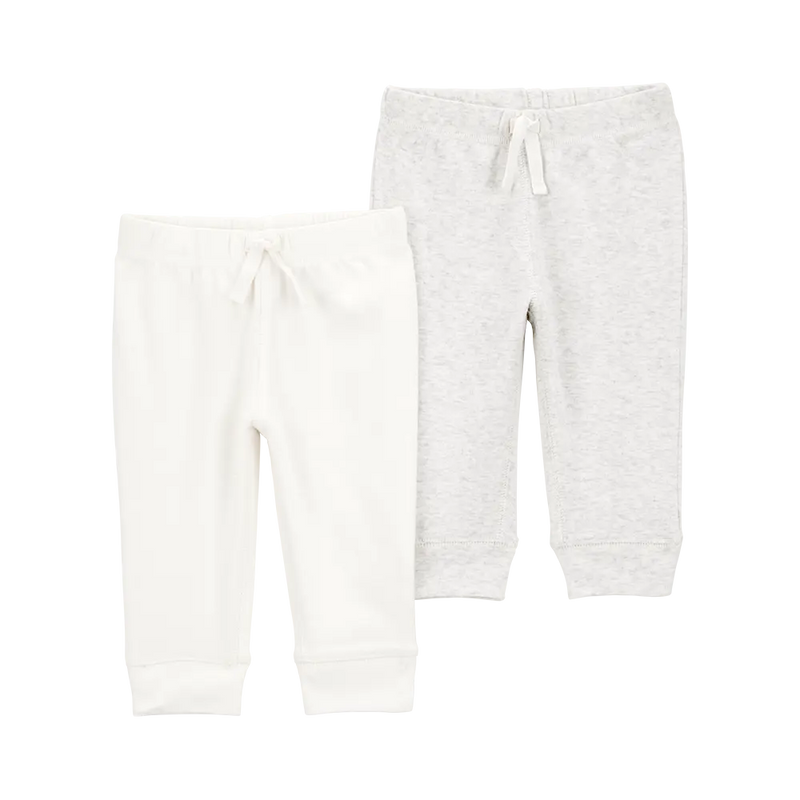 Carter's Baby 2-Pack Cotton Jogger Pants - Ivory