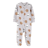 Pyjama dors-bien zippé lait & biscuits bébé - Coton
