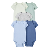 Lot de 5 bodys manches courtes bébé garçon