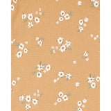 Lot de 5 bodys fleuris bébé fille - 100% Coton