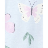 Pyjama dors-bien zippé papillon bébé fille - Coton