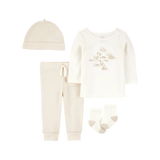 Ensemble 4 pièces nuage bébé - 100% Coton