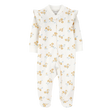 Pyjama dors-bien zippé floral bébé fille - Coton