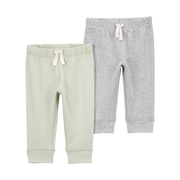 Lot de 2 pantalons jogger pour bébé - Neutre