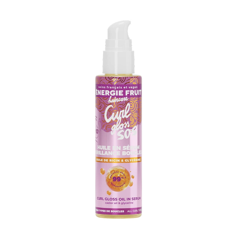 Énergie Fruit Huile en Sérum SOS Curl Gloss Huile de Ricin - 75ml