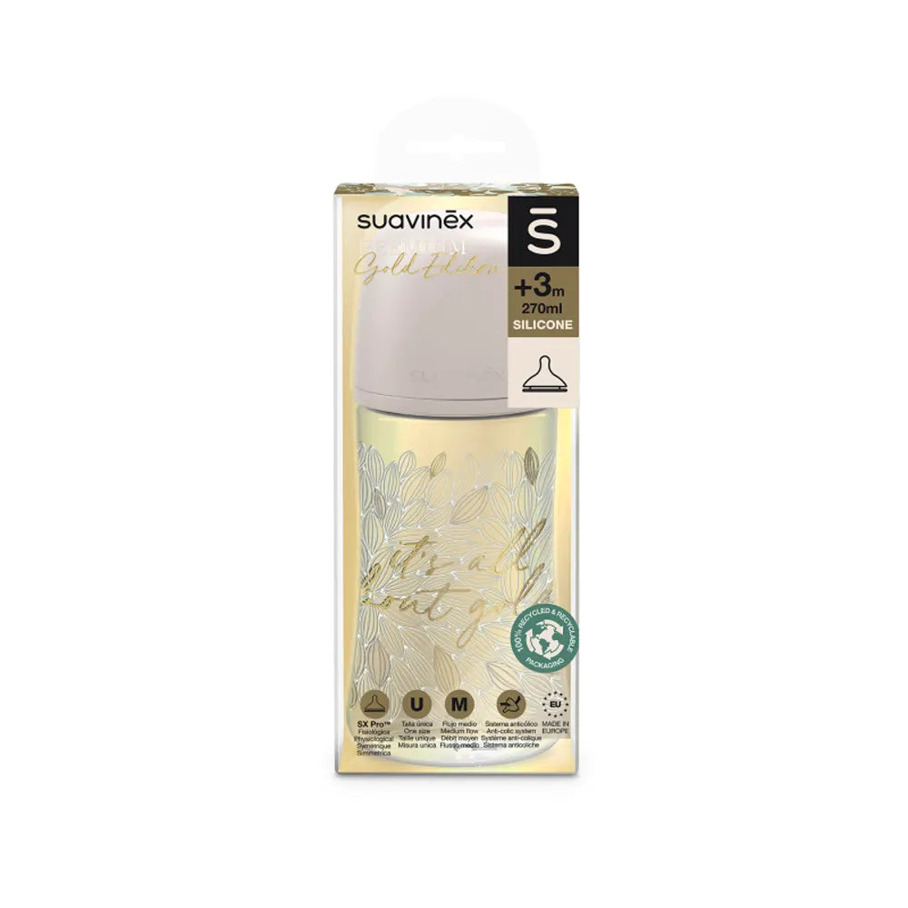 Biberon Gold Premium Feeding Bot +3m - 270ml