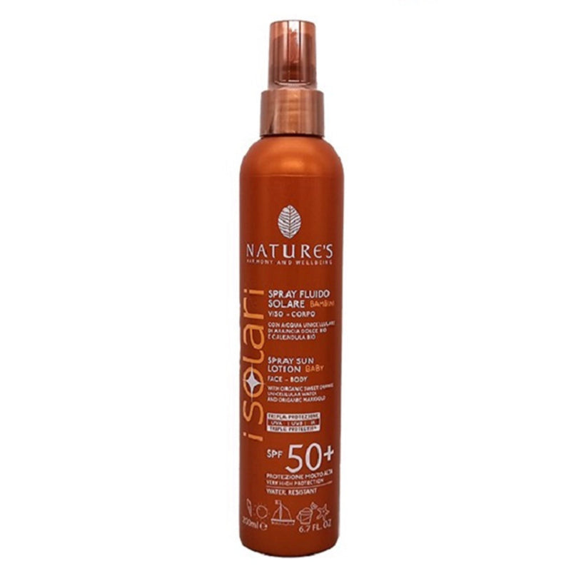 Natures Isolari Spray Fluide Solaire Baby Spf50+ 200ml