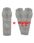 Offre : 1 Biberon Anti-Colique Twistshake 260ml - Gris = 2 Gratuits!