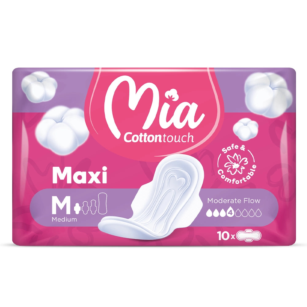 Mia Cotton Touch Maxi Medium - 10 Unidades