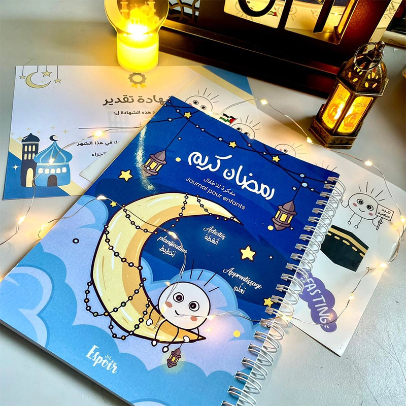 Ramadan Planner Journal pour Enfants - Bleu