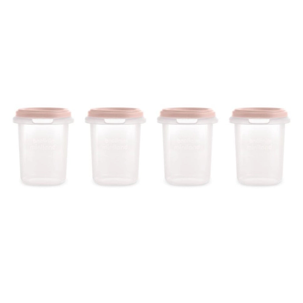 Miniland Set 4 Pots de Conservation Candy 250ml – Rose