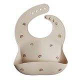 Mushie Bavoir Bébé en Silicone - Arcs-en-ciel