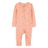 Grenouillère Fermeture Éclair Bidirectionnelle Bébé Fille Carter's - Corail Ananas