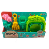 Kit de Plage avec Seau Pliable et Crocodile 3A+