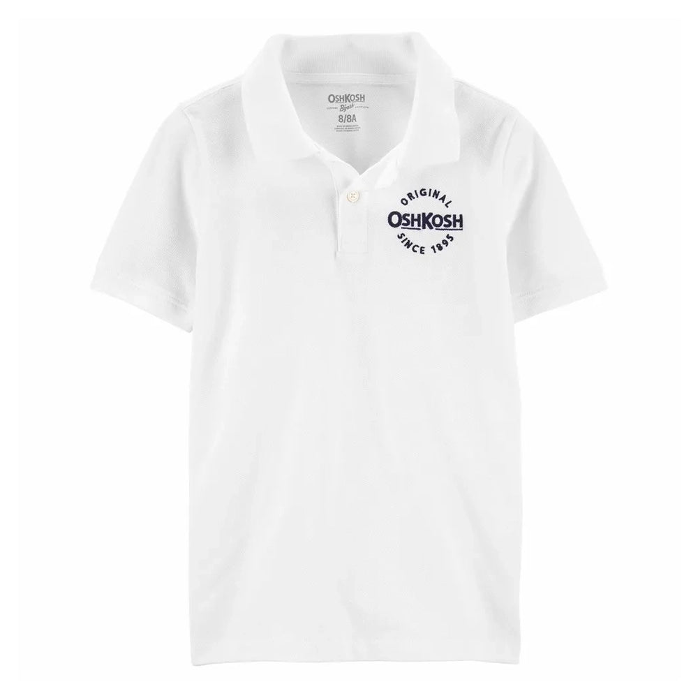 Polo Uniforme B'gosh con Logo de OshKosh - Blanco