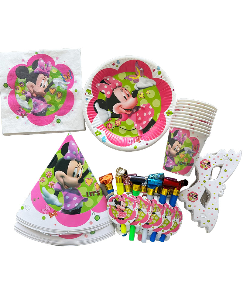 60-Piece Birthday Pack - Minnie Mouse