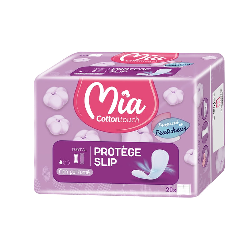 Mia Cotton Touch Protège Slip Normal Non Parfumé - 20 Unités