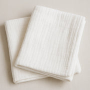 Bambidou Lot 2 Langes en Gaze de Coton - Blanc