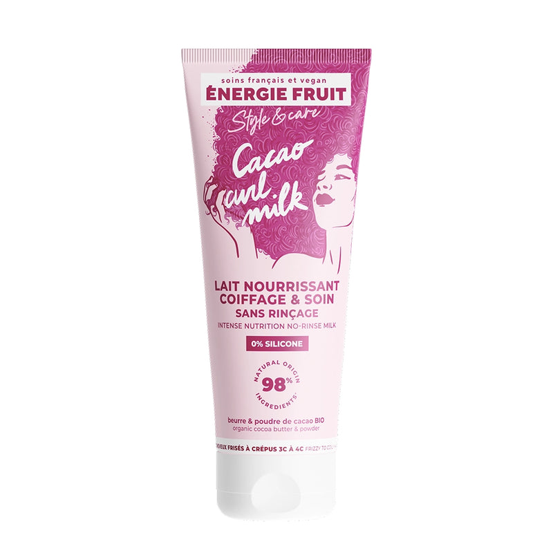 Énergie Fruit Lait Coiffant Beurre de Cacao & Poudre de Cacao Sans Silicone - 200ml