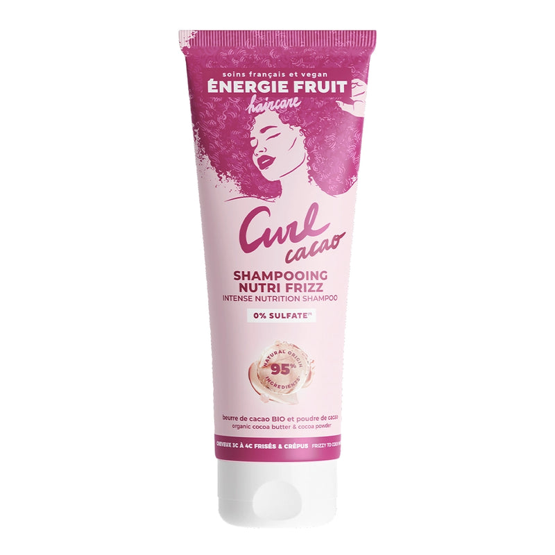 Énergie Fruit Shampoing Curl Cacao Beurre de Cacao & Poudre de Cacao Sans Sulfate - 250ml
