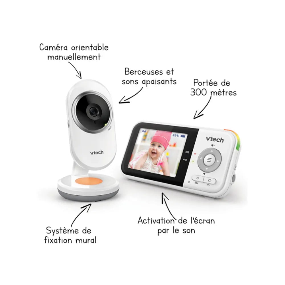 Vtech Babyphone Vidéo Clear Plus BM3254