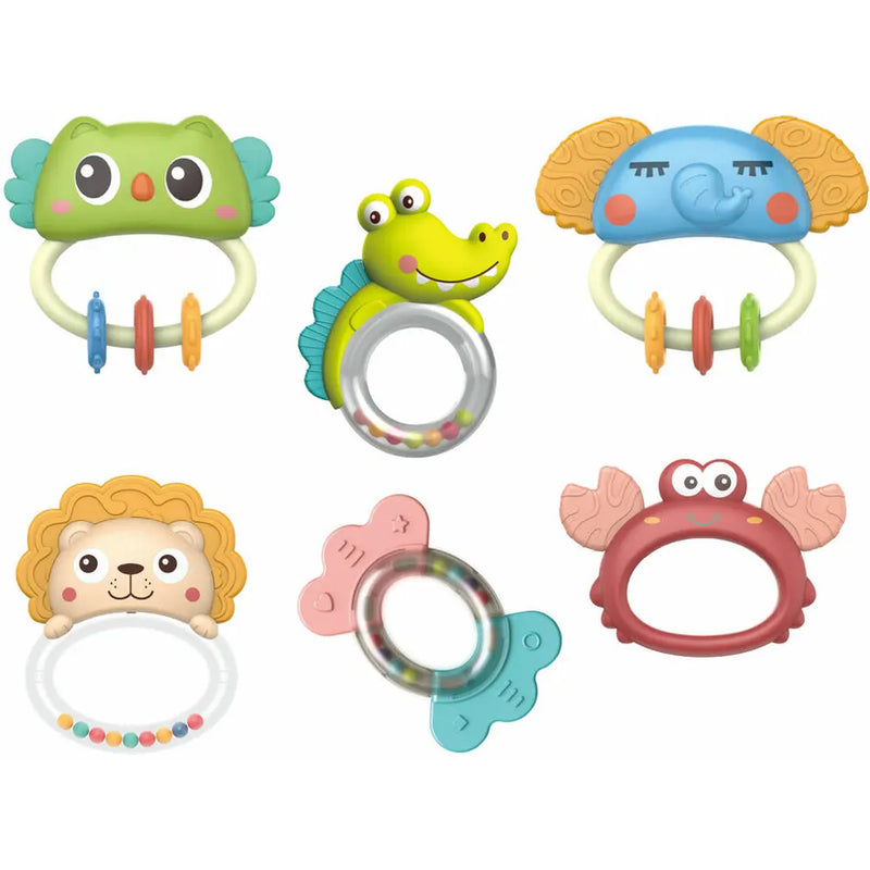 Conjunto de Sonajeros Coloridos con Cascabeles - 0M+