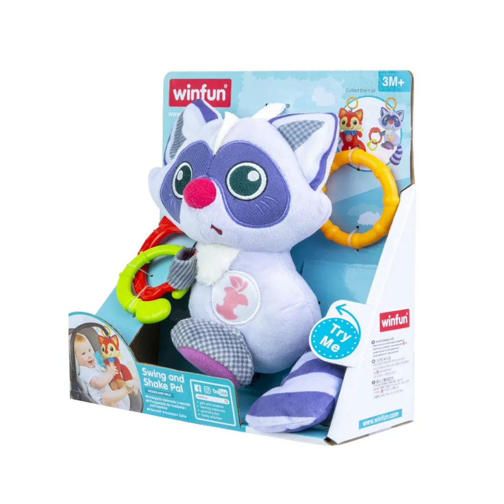 Winfun Jouet Interactif Raton Laveur avec Lumières et Sons - 3M+