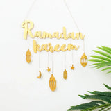 Décoration Murale Dorée Ramadan Kareem 