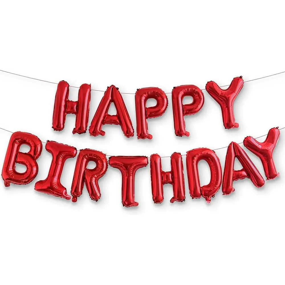 Bannière Happy Birthday - Rouge