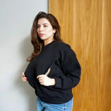 Bambidou Sweat Allaitement & Grossesse - Noir