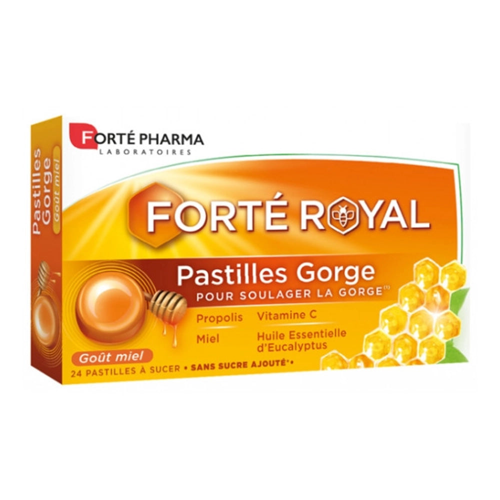 Forté Royal Pastilles Royale Gout Miel - 24 Unités