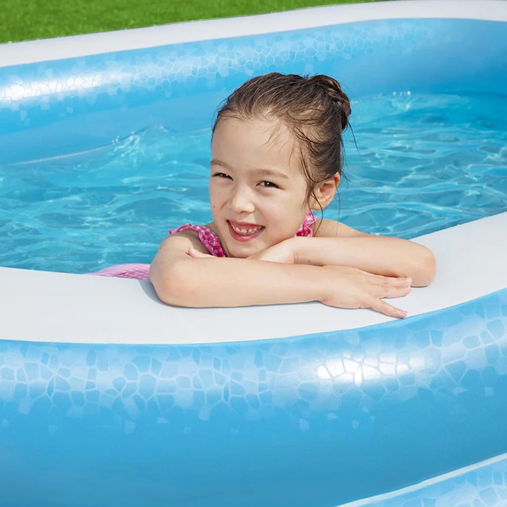 Bestway Piscine Rectangulaire Gonflable Familiale 262x175x51 cm