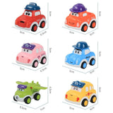 Set de 6 Coches en Miniatura a Fricción – +3 años