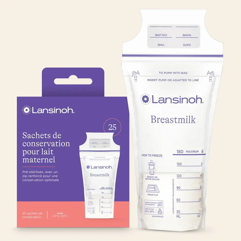 Bolsas de almacenamiento Lansinoh - 25 unidades