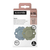 Suavinex Pack de 2 Chupetes Fisiológicos 6-18M - Lago y Verde