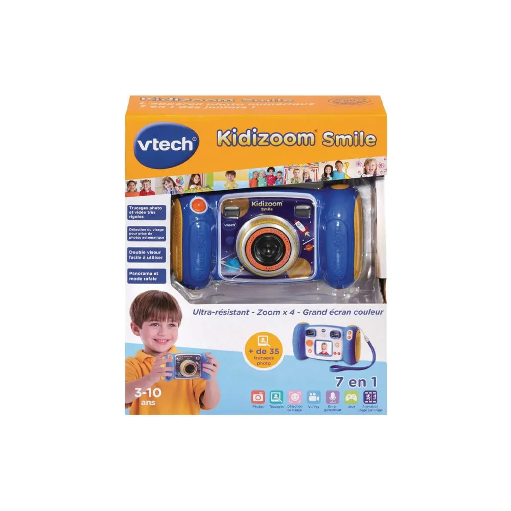 Vtech Appareil à Photo Kidizoom Smile 3-10A - Bleu