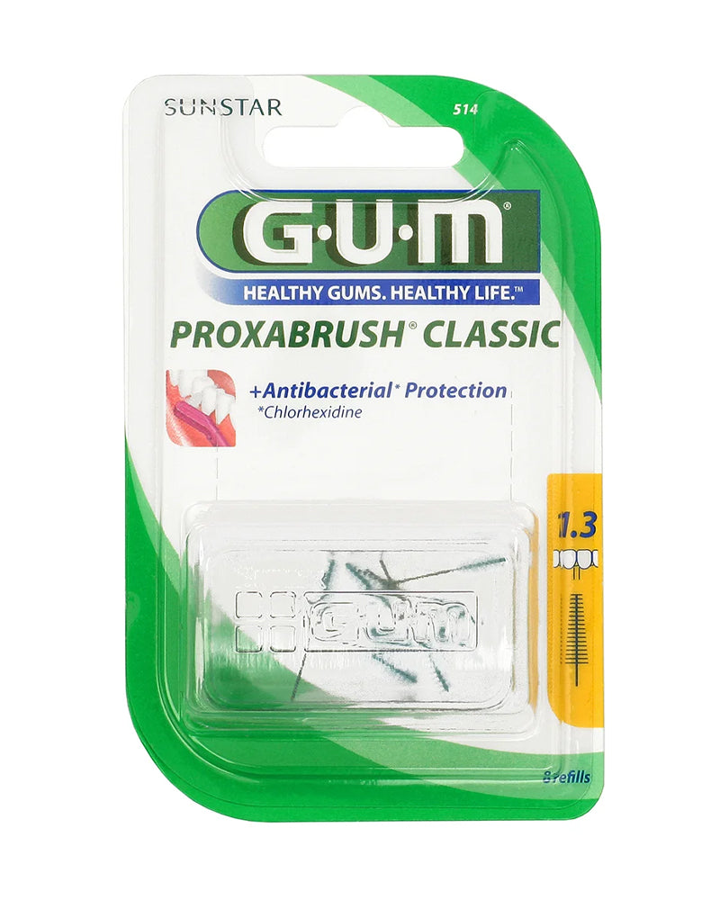 Cepillo interdental extrafino G.U.M Proxabrush de 1,3 mm (8 unidades)
