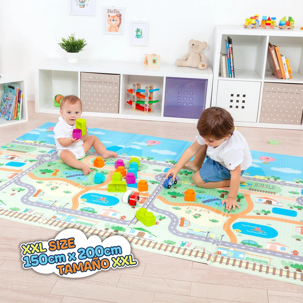 Molto Tapis de Jeu Réversible XXL en Mousse 150×200 cm 0M+