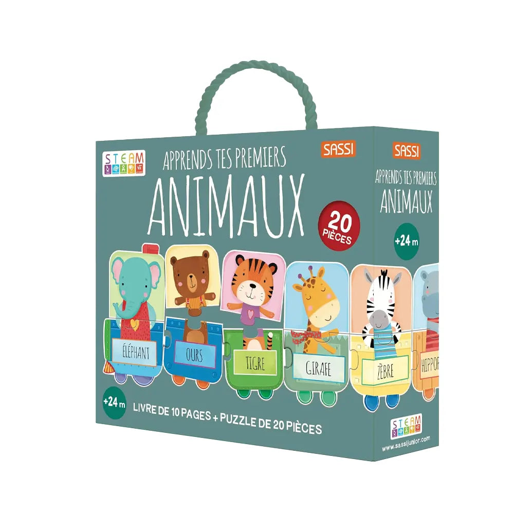 Sassi Steam Puzzle Apprends tes premiers animaux - 2A+